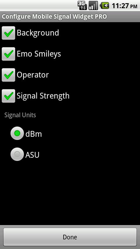 Mobile Signal Widget PRO Android Tools