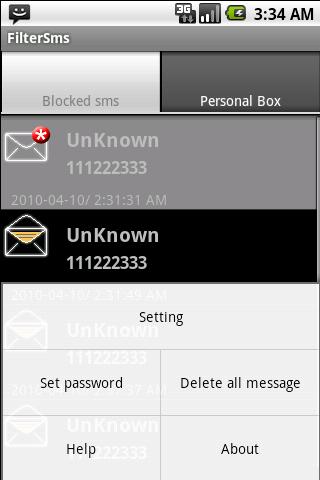 Personal SMS InBox Android Tools