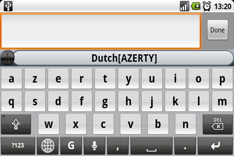 Dutch (AZERTY) for SlideIT Android Tools