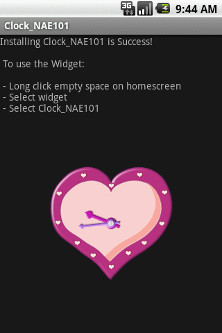 Widget Clock_NAE101 Android Tools