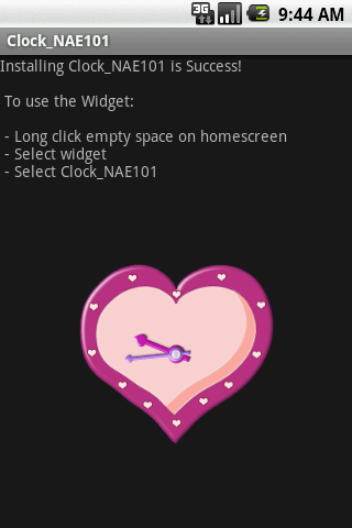 Widget Clock_NAE101