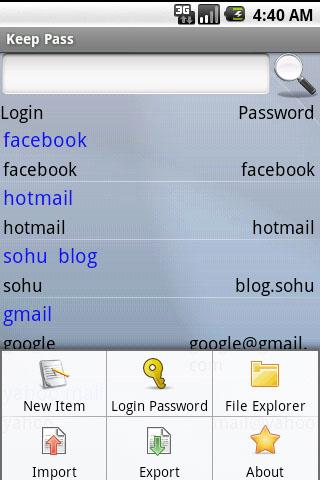 My Password Free Android Tools