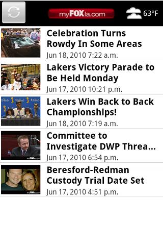 myFOXla KTTV FOX11 Los Angeles Android News & Magazines