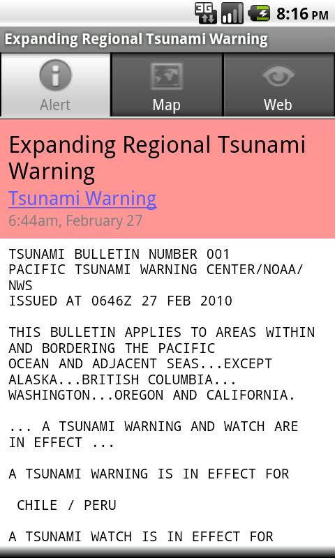 Tsunami Alert