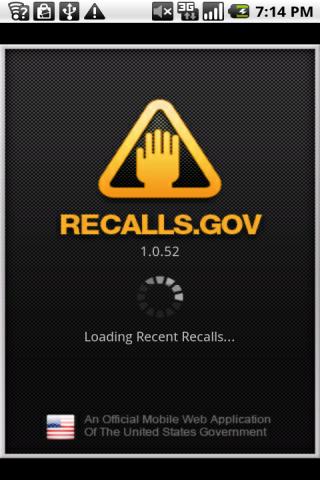 Recalls.gov Android Books & Reference