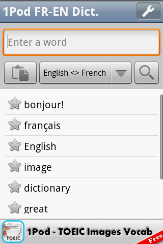 1Pod – French-English Dict. Android Books & Reference