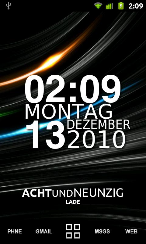 Beautiful Clock Widget 3D Android Personalization