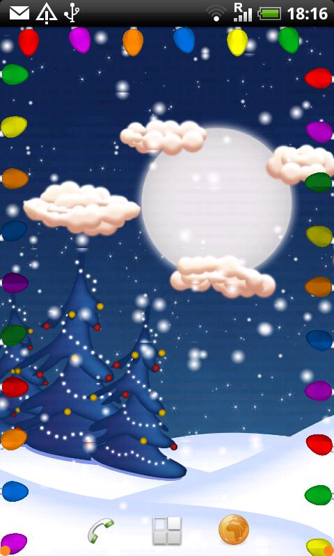 White Christmas Live Wall Lite Android Personalization