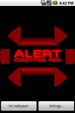 ST: Red Alert Wallpaper Free Android Personalization