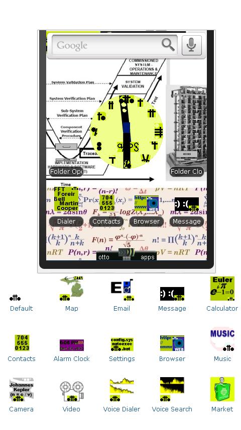 Engineering Math Theme/Icon Android Personalization