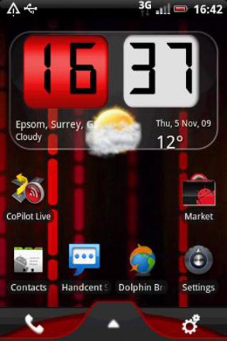 Carbon Red Theme for GDE Android Personalization
