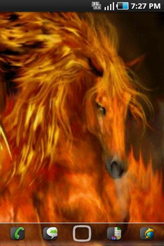 Fire Horse Live Wallpaper Android Personalization