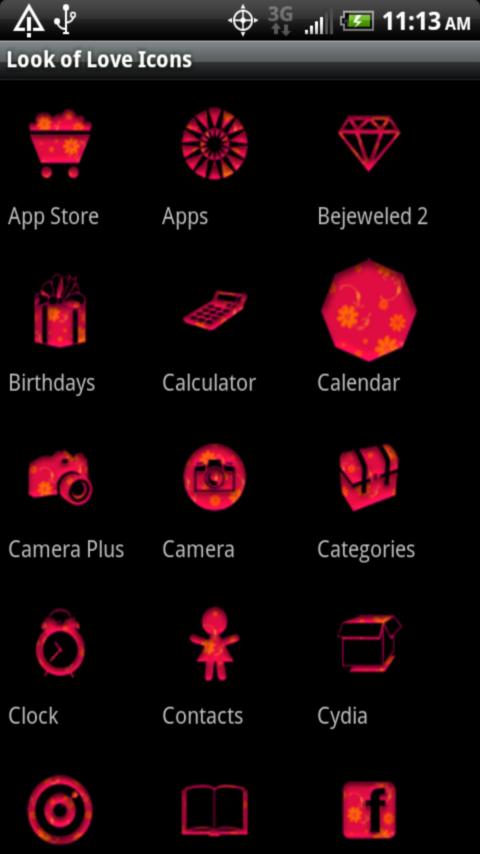 Icon Pack – Look of Love Android Personalization