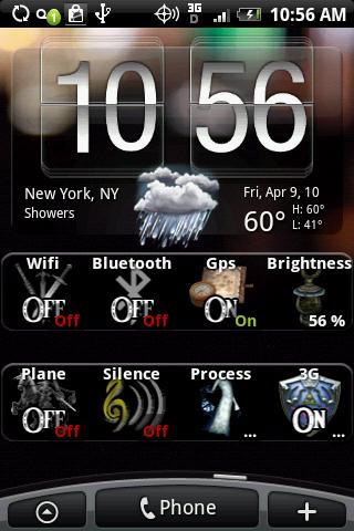 Weather widget zelda toggle Android Personalization