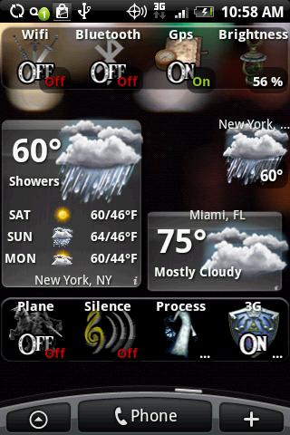 Weather widget zelda toggle Android Personalization