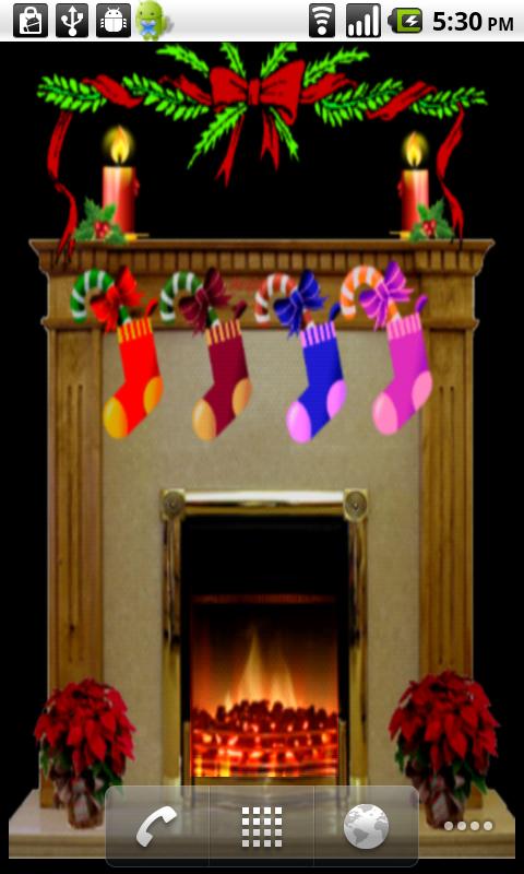 Live Wallpaper FirePlace Android Personalization