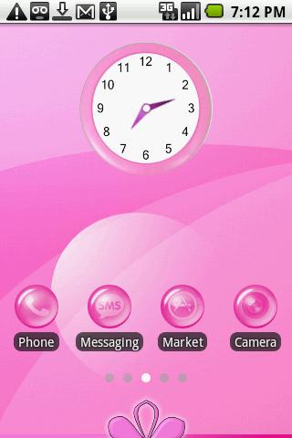 Pretty Pink Theme Android Personalization