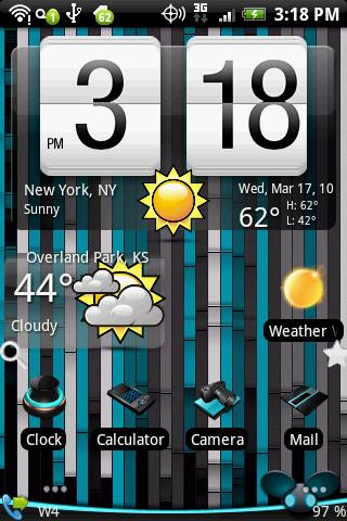 Shiny weather skin Android Personalization