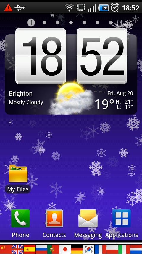 Snowflakes Live Wallpaper Android Personalization
