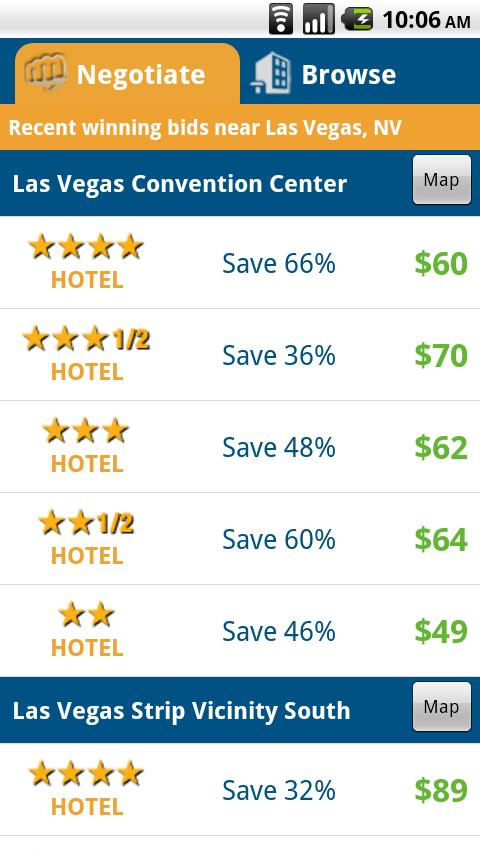 priceline Hotel Negotiator Android Travel & Local