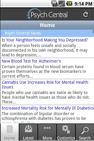 Psych Central Android Health & Fitness