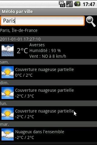 Weather by city Android Weather
