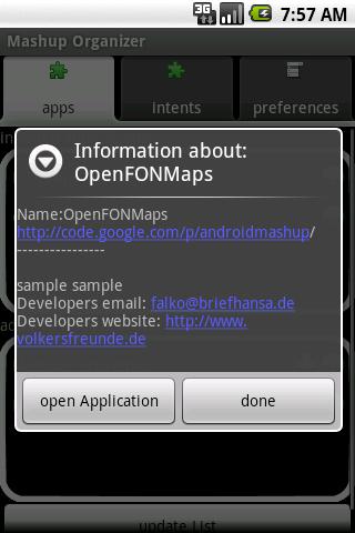 Mashup-Organizer Android Libraries & Demo