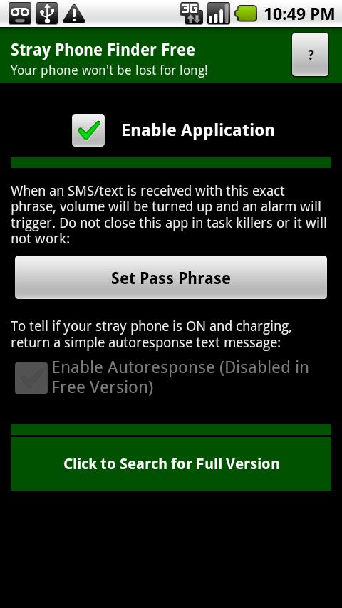 Stray Phone Finder Free Android Communication