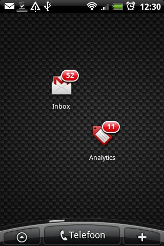 GMail Label Widget Android Communication