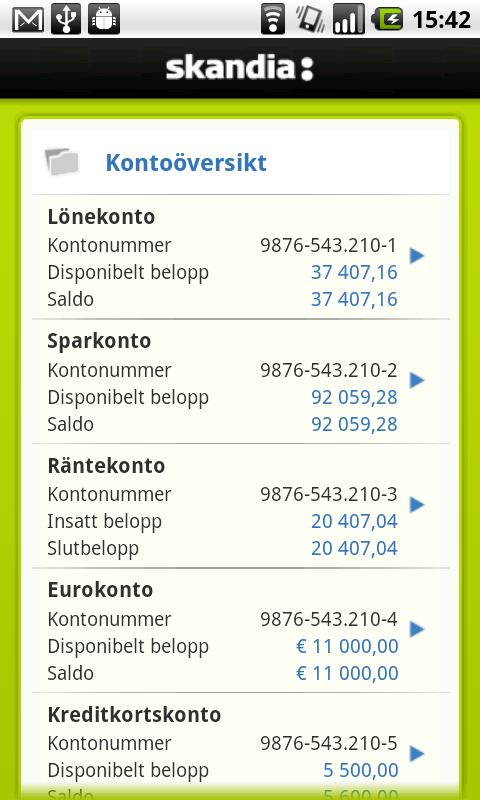 Skandia Android Finance