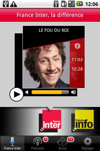 RADIO FRANCE Android Multimedia