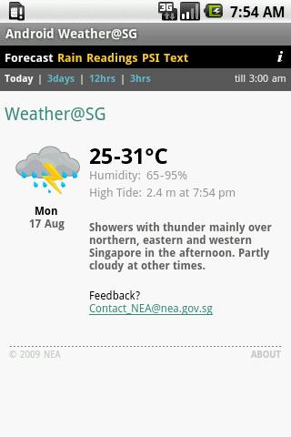 Android Weather@SG Android News & Weather