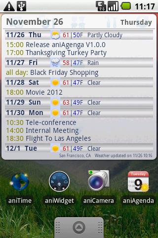 aniAgenda: Agenda widget Android Tools