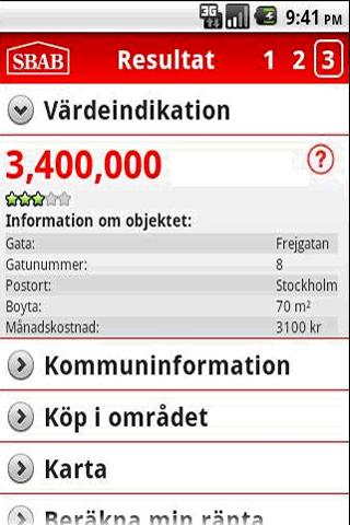 SBAB Värdeguide Android Finance