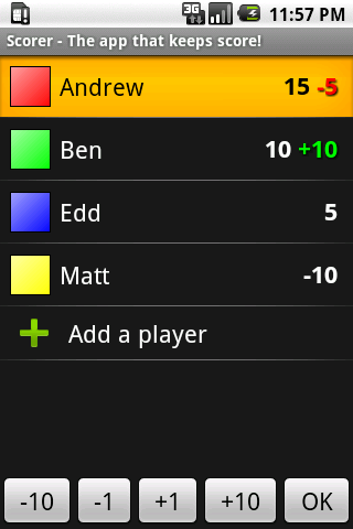 Scorer: The Score Keeper Android Entertainment