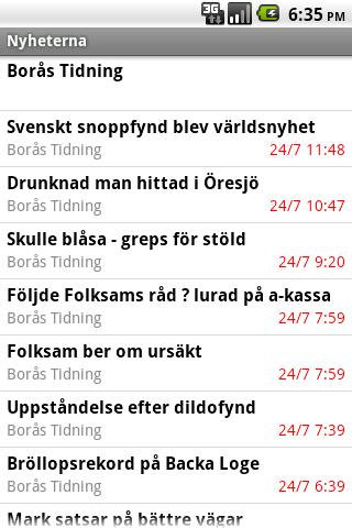 Nyheterna Android News & Weather