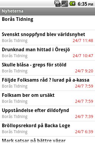 Nyheterna Android News & Weather