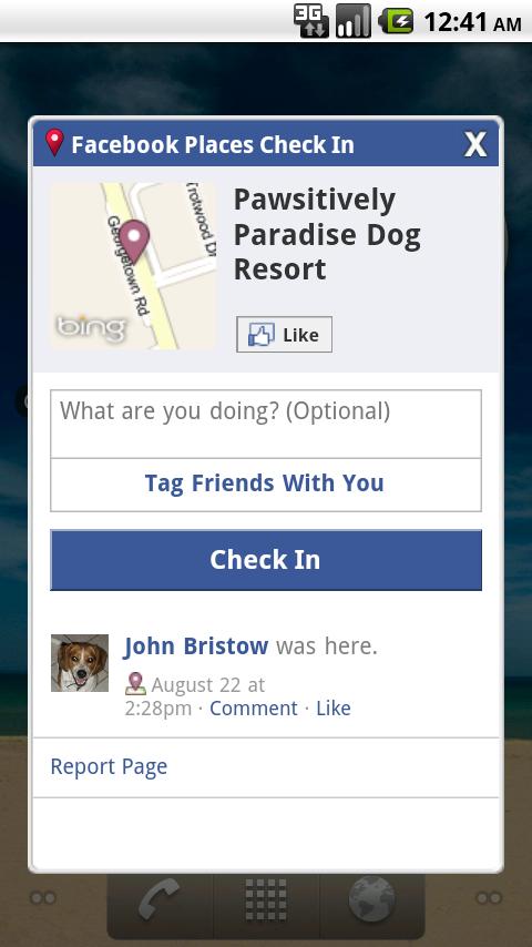 CheckIn (Facebook Places) Android Social