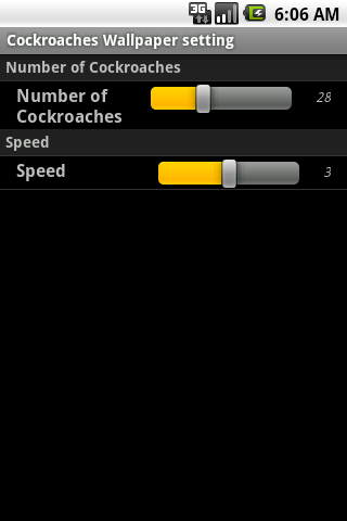 Cockroaches Live Demo Android Themes