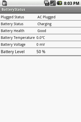 BatteryStatus Android Reference