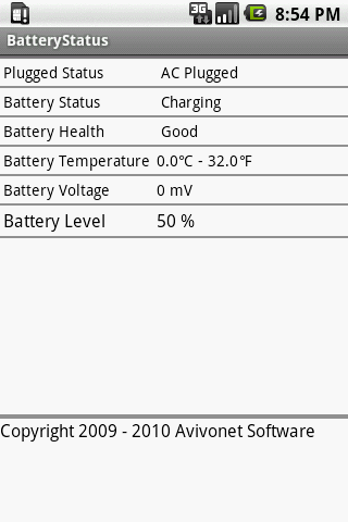 BatteryStatus Android Reference