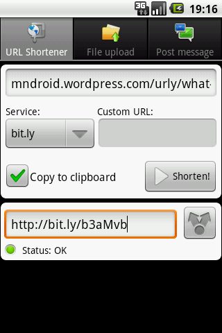 URLy – the URL sharer Android Social