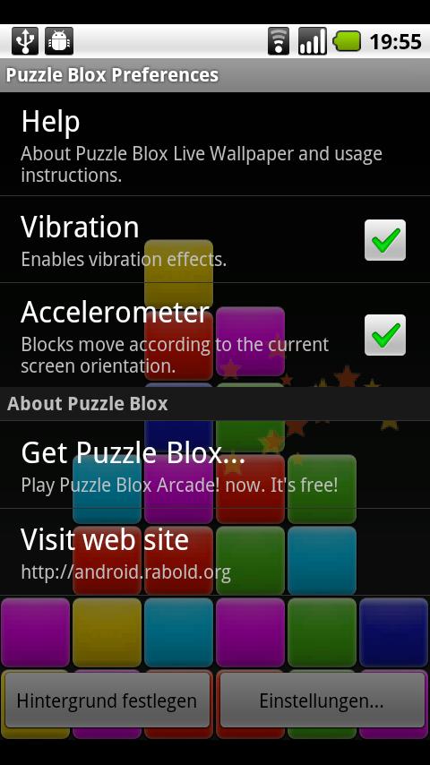 Puzzle Blox Live Wallpaper Android Themes