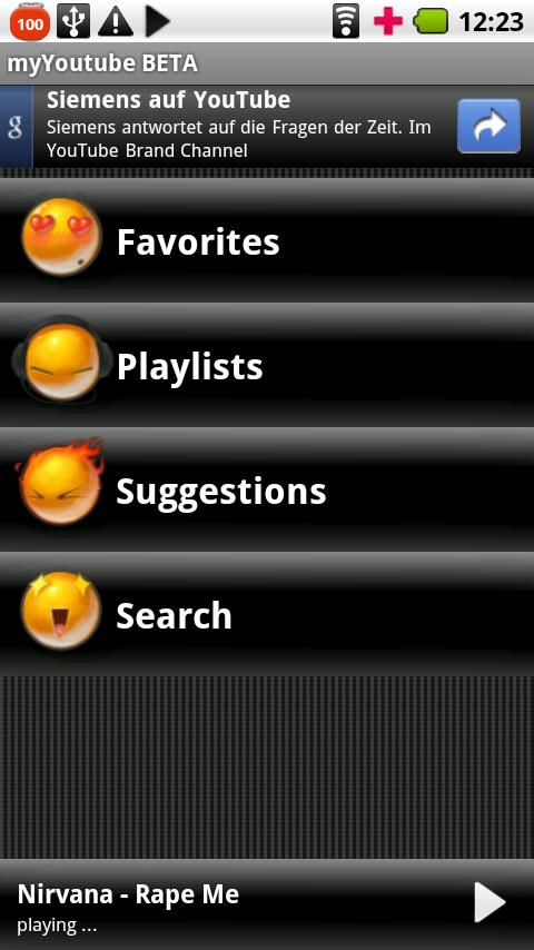 myYoutube BETA Android Entertainment