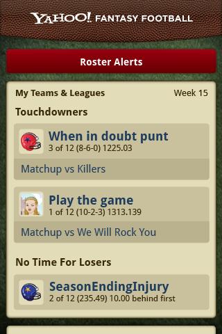 Yahoo! Fantasy Football ’10 Android Sports