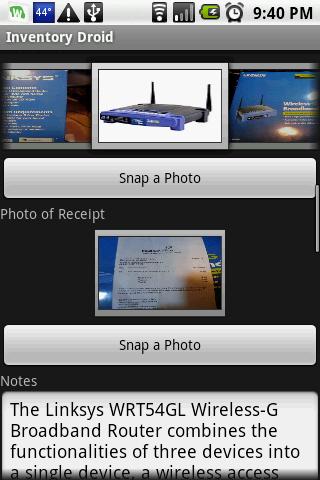Inventory Droid Android Shopping