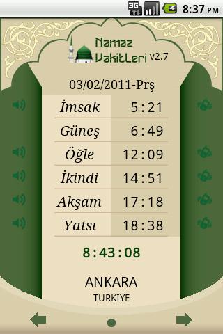 Namaz Vakitleri Android Books & Reference