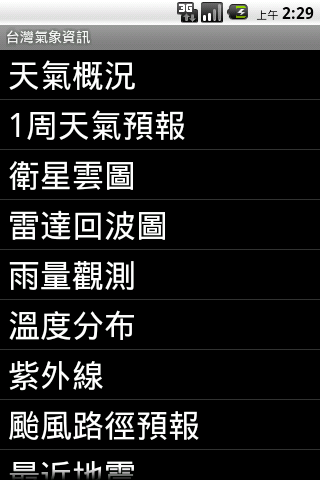 Taiwan weather information Android News & Weather