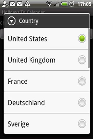Holidays To Calendar 1.5 Android Tools