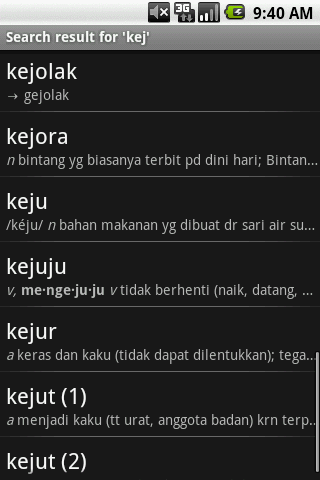 Big Indonesian Dictionary KBBI